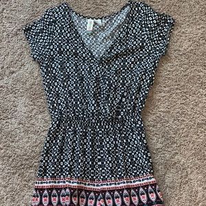 patterned romper